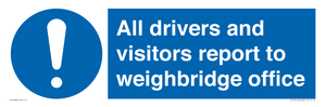 All drivers and visitors report to weighbridge office